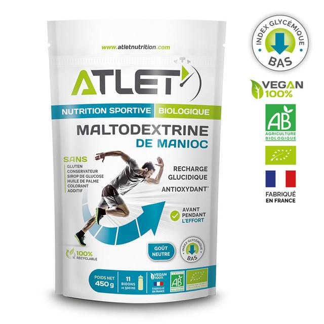 Maltodextrine de manioc D.E 10 biologique 450 G