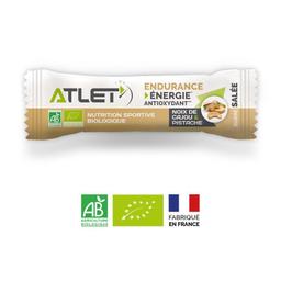 Barre endurance salée noix de cajou et pistache biologique 25g