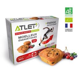 Moelleux énergétique fruits rouges biologique 4 X 40g