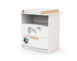 Commode à langer 2 tiroirs, 1 niche DISNEY Doodle Zoo Mickey