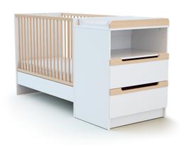 Combiné lit bébé évolutif en bois CARROUSEL