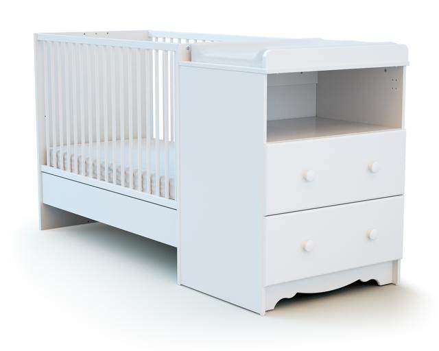 Combiné lit bébé évolutif en bois MARELLE