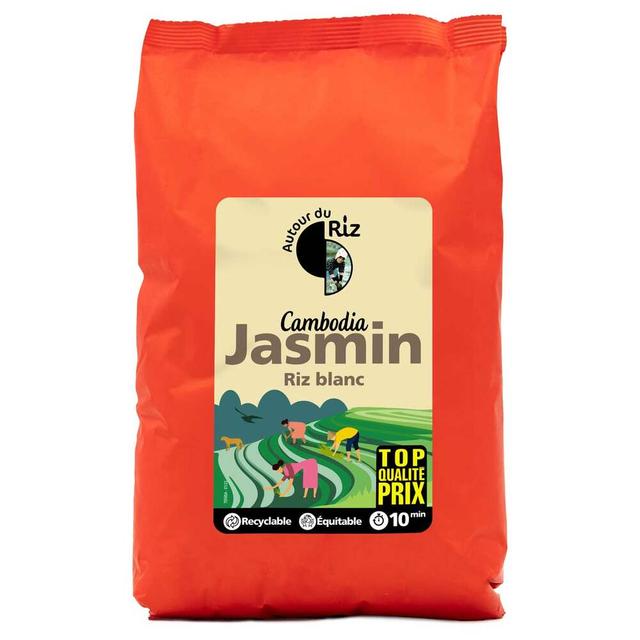 Riz jasmin Cambodge blanc équitable 2kg