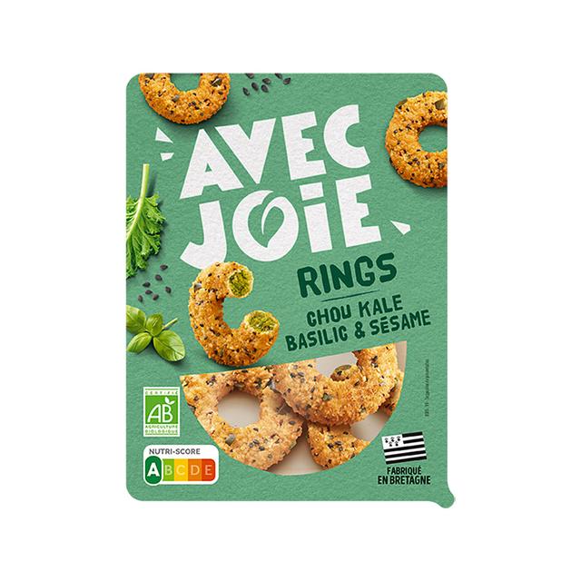 Rings chou kale basilic et sésame x6