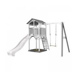 AXI Structure de jeu Beach Tower Blanc gris avec 1 balancoire et