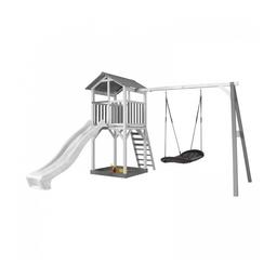 AXI Structure de jeu Beach Tower Blanc Gris avec 1 balancoire