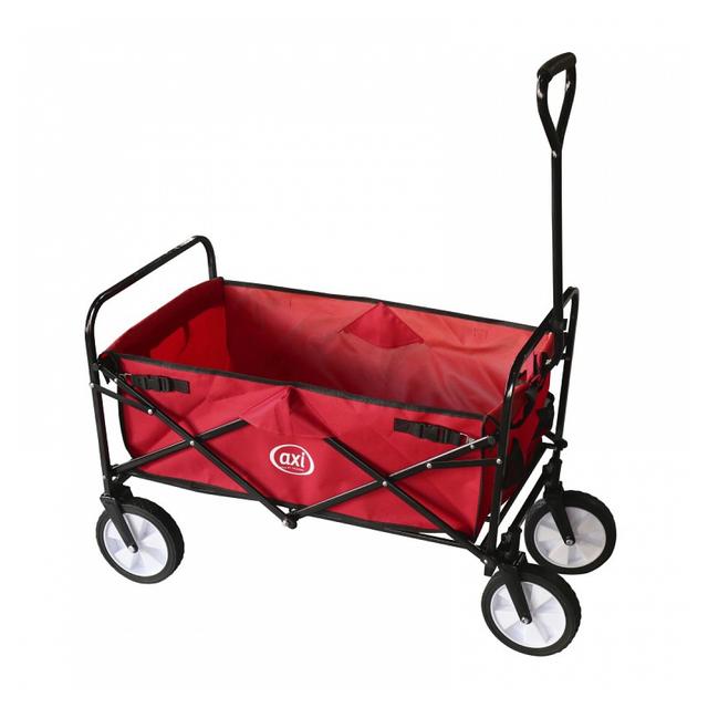 Chariot de plage rouge pliant AB100 Foldable Beachwagon Red