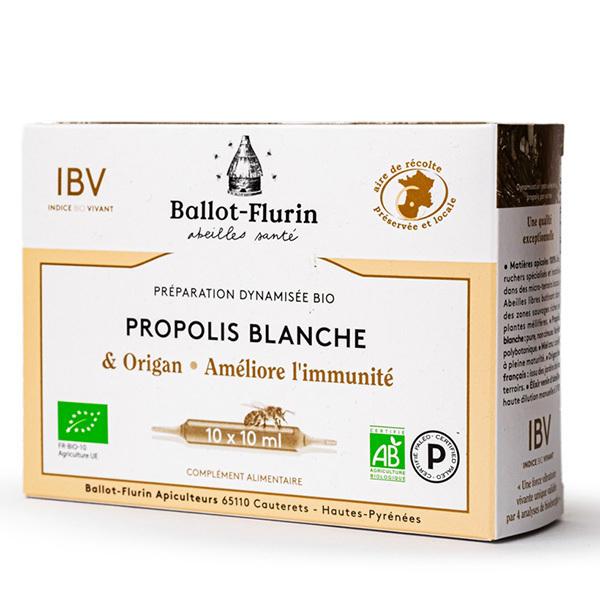 Propolis Blanche et origan Bio 10 Ampoules