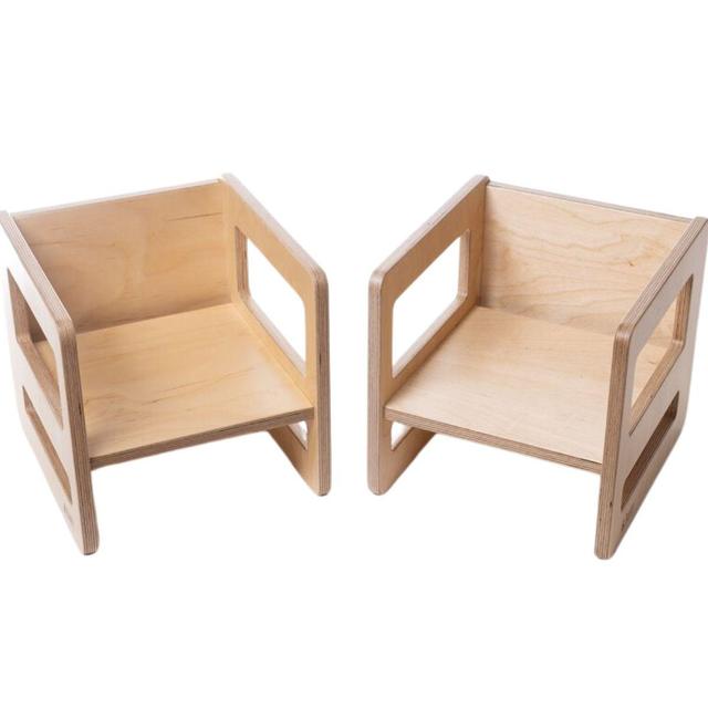 Fauteuil en bois 2 en 1 pour enfant