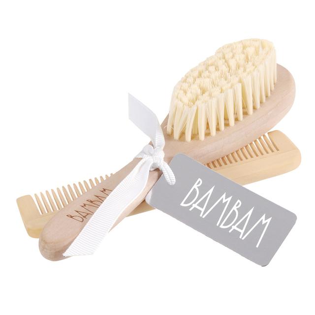 Brosse et peigne en bois