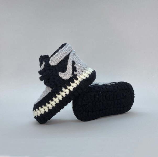 Baby Crochet Sneakers - Aj Shadow