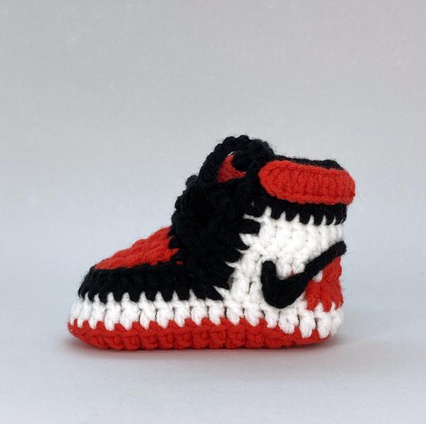 Baby Crochet Sneakers - Aj1 Chicago