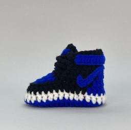 Baby Crochet Sneakers - Aj1 Royal Blue