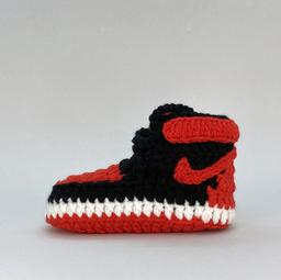 Baby Crochet Sneakers - Aj1 Bred