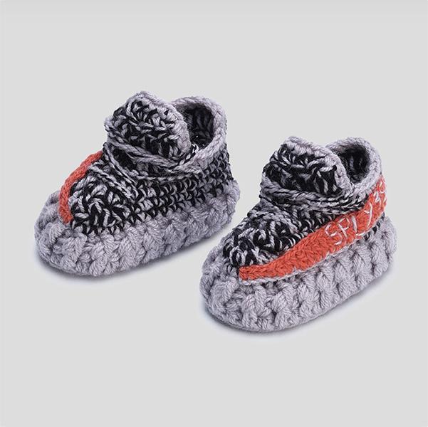 Baby Crochet Sneakers - Yzy Beluga