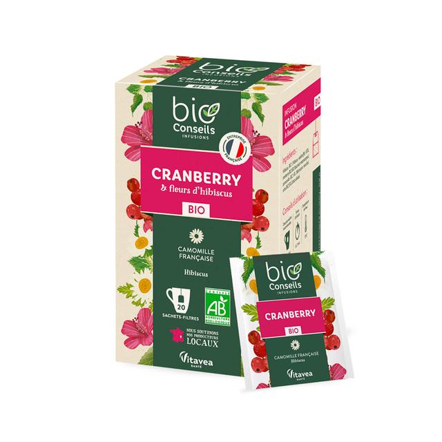 Infusion Cranberry 20 sachets Bio