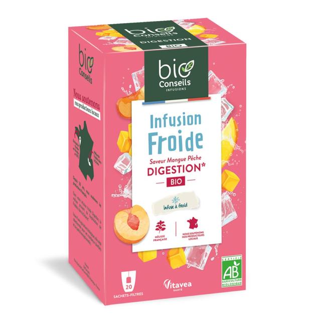 Infusion Froide Digestion Mangue Pêche 20 sachets