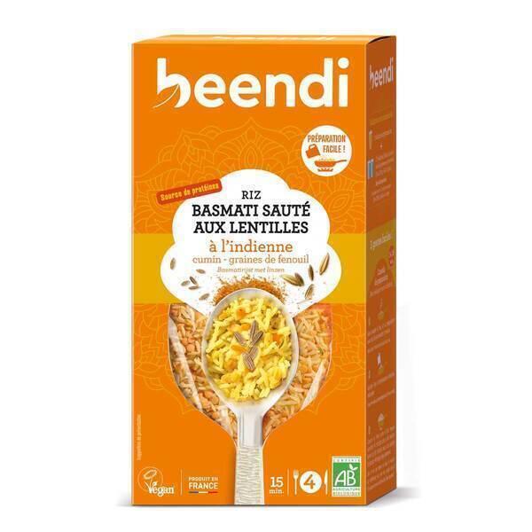 Riz basmati sauté aux lentilles à l'indienne 250g