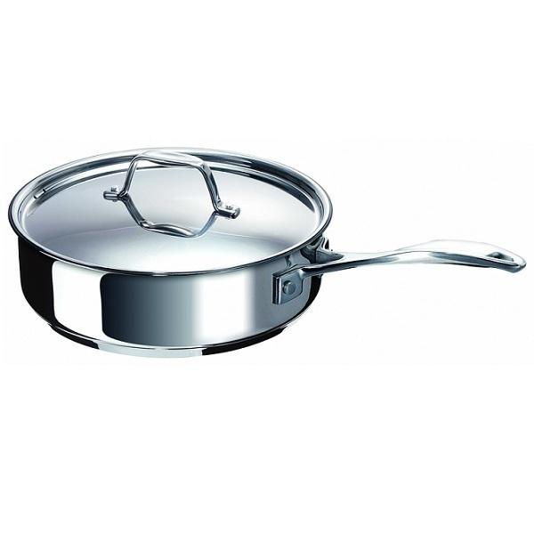 Sauteuse inox Chef avec couvercle 24cm