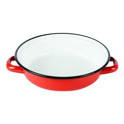 Plat à œuf émaillé  14 cm rouge