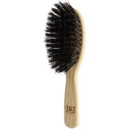 Petite brosse ovale frêne naturel et fibre synthétique