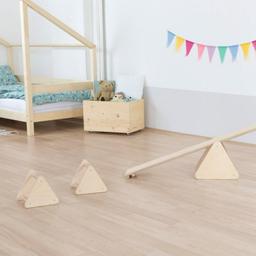 Jeu d'équilibre et motricité Montessori bois naturel