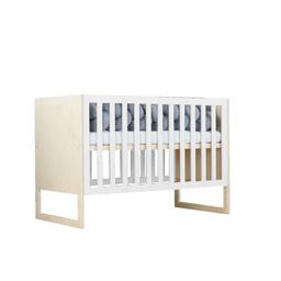 Lit bébé CHRUPPY 60 x 120 cm naturel et blanc