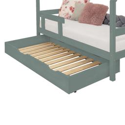 Tiroir de lit 80 x 160 avec sommier BUDDY - vert sauge