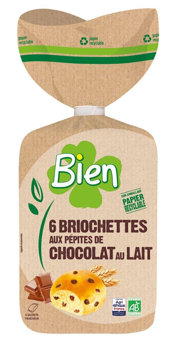 Briochette aux pépites de chocolat au lait x 6