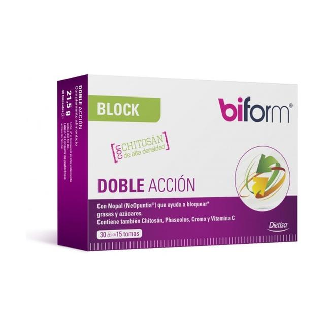 Bloc à double action 30 capsules