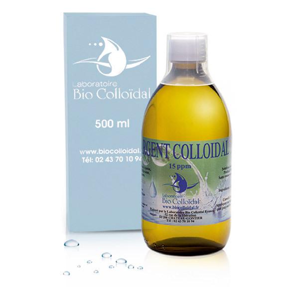 Argent colloïdal 15ppm - Flacon de 500 ml