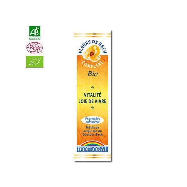 Vitalité  Complexe Fleurs de Bach bio sans alcool granules 10g