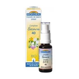 Remède Secours Spray Bio 20 ml de élixir floral