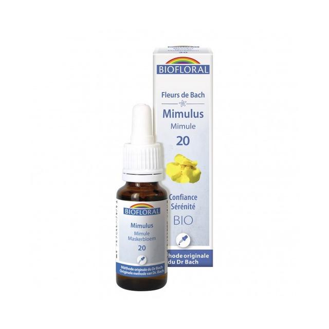 Fleurs de Bach 20 Mimulus - Mimule BIO DEMETER* - 20 ml - Bioflo