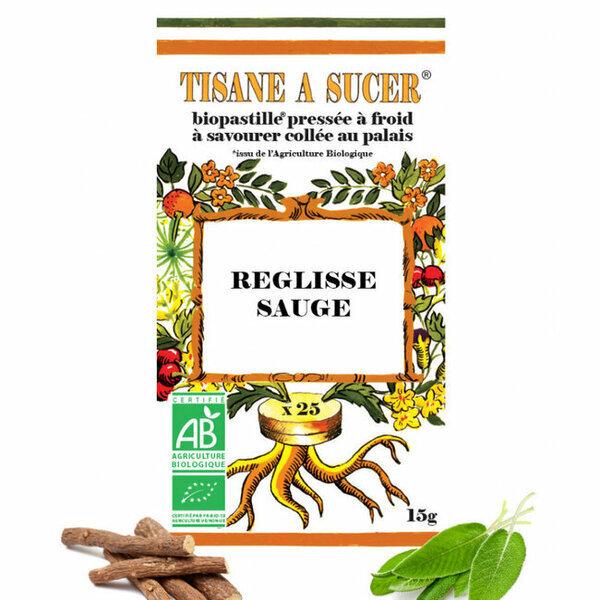 Tisane à sucer - Réglisse Sauge bio - 25 pastilles