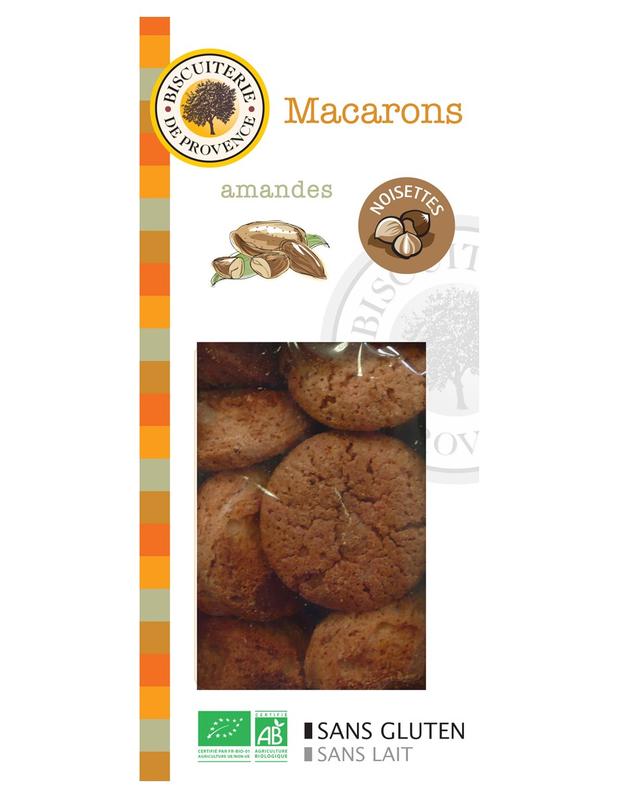 Macarons amandes et noisettes sans gluten 130g