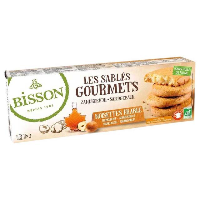 Sablés gourmets noisettes érable équitables 150g