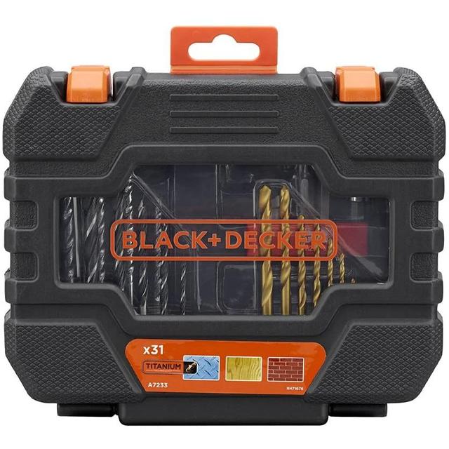 Black + Decker Jeu de tournevis/perceuses 31 pièces