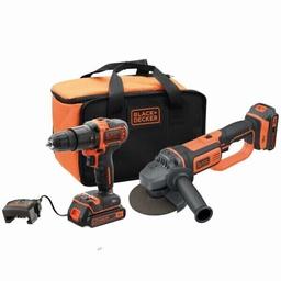 Kit Black+Decker marteau perforateur 18V et meuleuse 18V