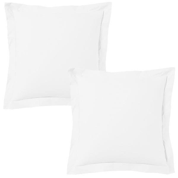 Lot de 2 taies d'oreiller 63x63 cm satin de coton