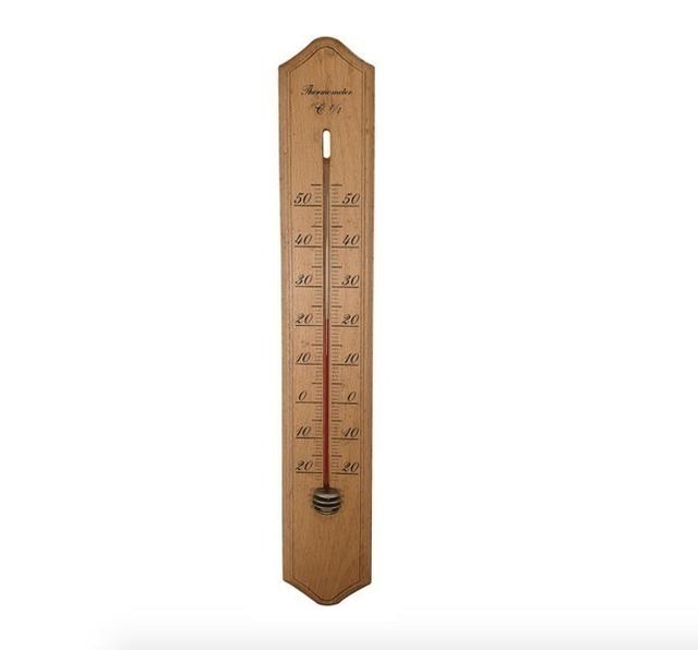 Thermomètre de jardin en bois 40CM