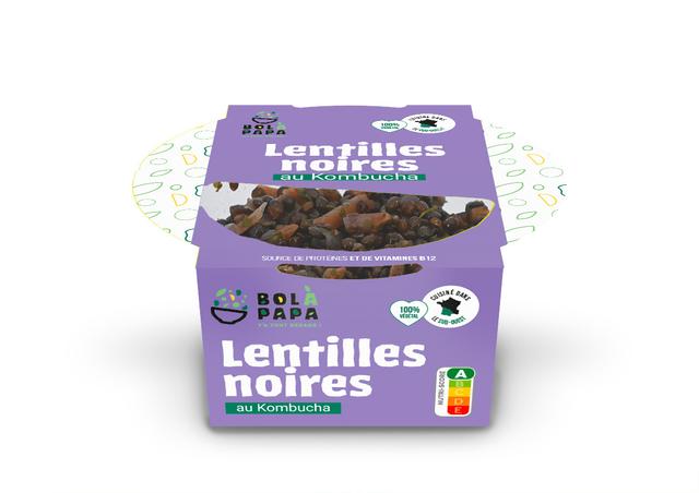 Lentilles noires au Kombucha 200g