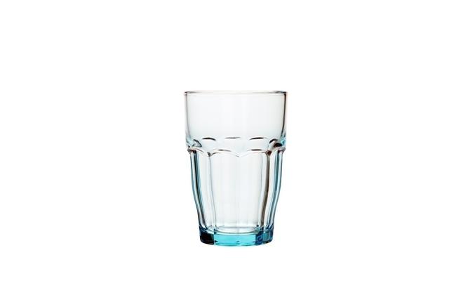 Bormioli Lot de 6 verres à eau ROCK BAR LOUNGE 37CL-Bleu glace