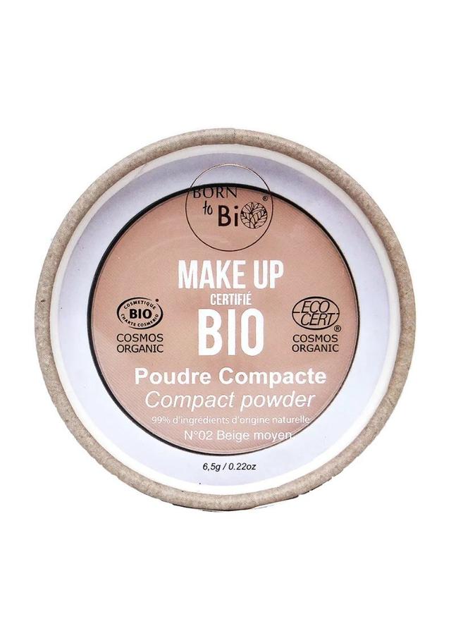 Poudre compacte 02 beige moyen 6,5 g Born to Bio