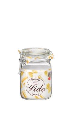 Bormioli Lot de 6 Bocaux en Verre Fido, 1L