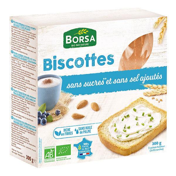 Biscottes sans sucres et sel ajoutés 300g