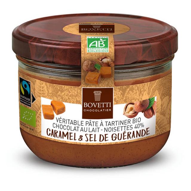 Pâte à tartiner noisettes chocolat au lait caramel sel 350g