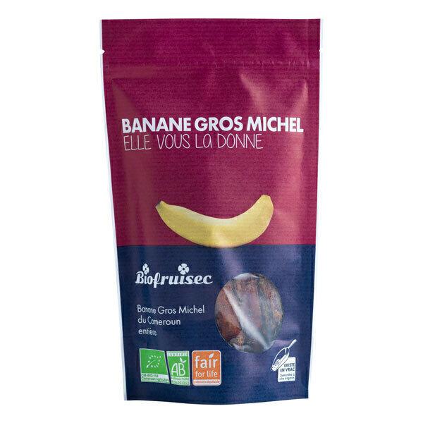 Banane Gros Michel du Cameroun séchée entière équitable 150g