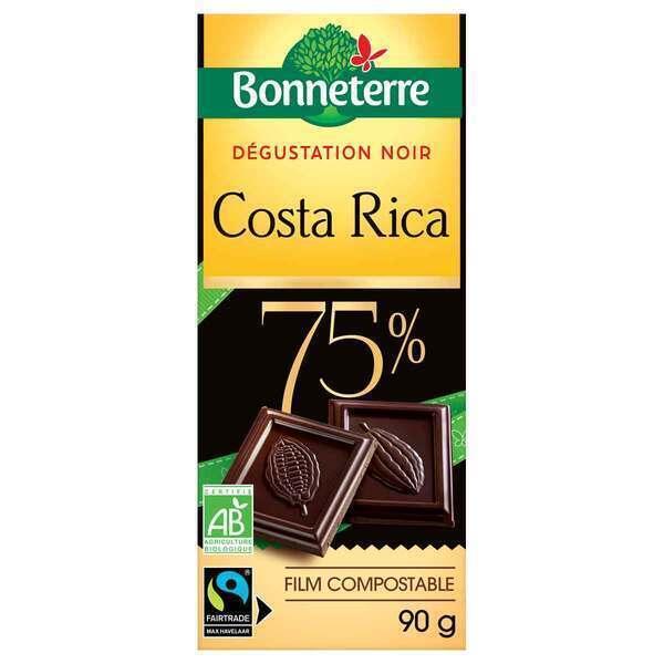 Tablette chocolat Origine noir Costa Rica 75% 70g