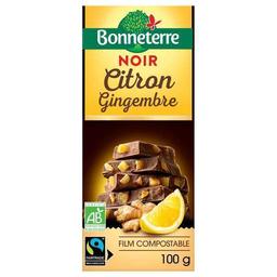 Tablette chocolat Noir citron gingembre 100g